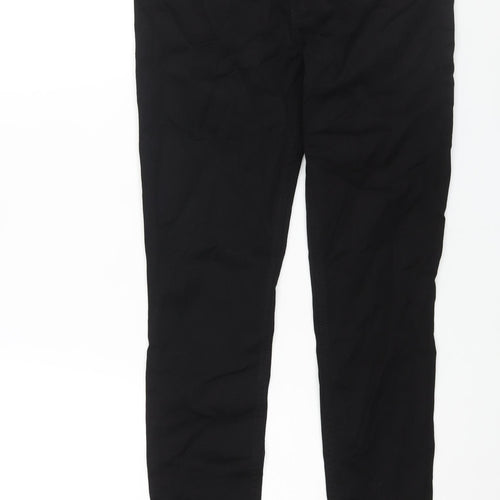 Monki Womens Black Cotton Skinny Jeans Size 29 in L30 in Regular Zip