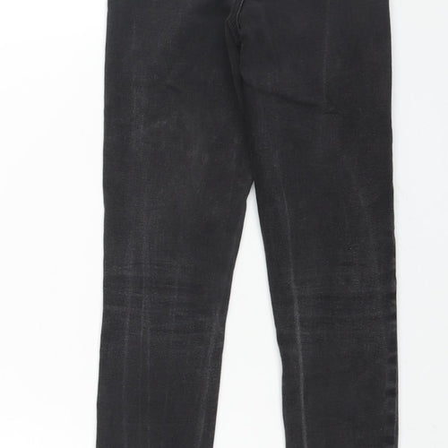 Denim & Co. Womens Black Cotton Skinny Jeans Size 6 L26 in Regular Zip