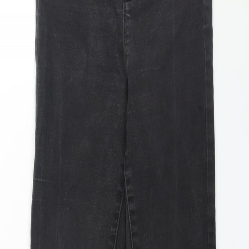 Denim & Co. Womens Black Cotton Skinny Jeans Size 6 L26 in Regular Zip