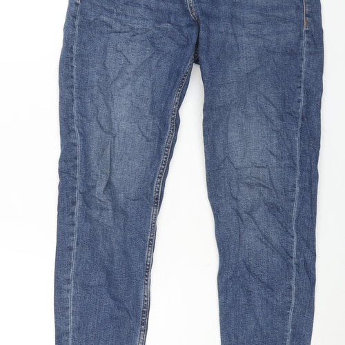 Colin's Womens Blue Cotton Tapered Jeans Size 30 in L29 in Regular Zip