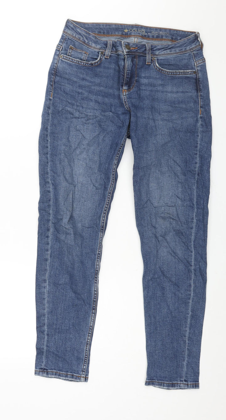 Colin's Womens Blue Cotton Tapered Jeans Size 30 in L29 in Regular Zip