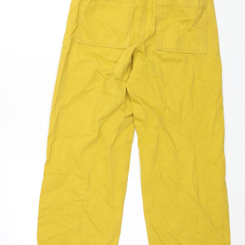 BDG Womens Yellow Cotton Wide-Leg Jeans Size 27 in L27 in Regular Zip