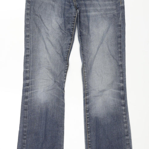 LTB Womens Blue Cotton Flared Jeans Size 27 in L34 in Regular Zip