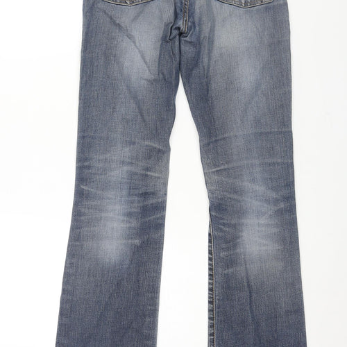LTB Womens Blue Cotton Flared Jeans Size 27 in L34 in Regular Zip
