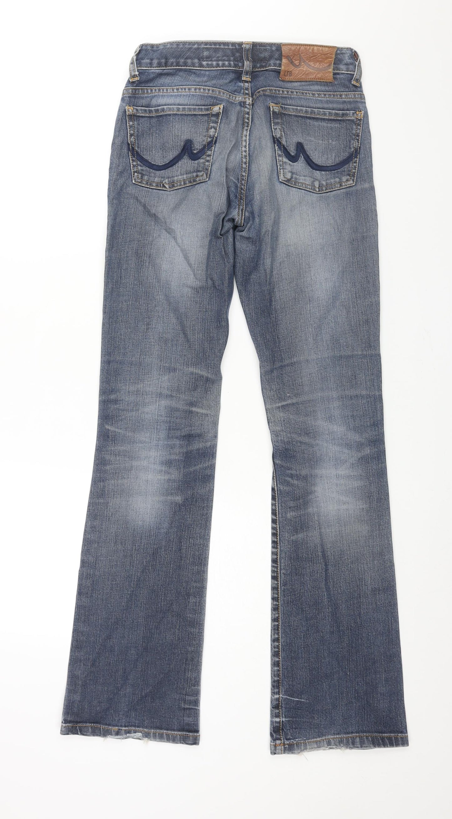 LTB Womens Blue Cotton Flared Jeans Size 27 in L34 in Regular Zip