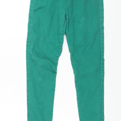 TU Womens Green Cotton Jegging Jeans Size 8 L28 in Regular