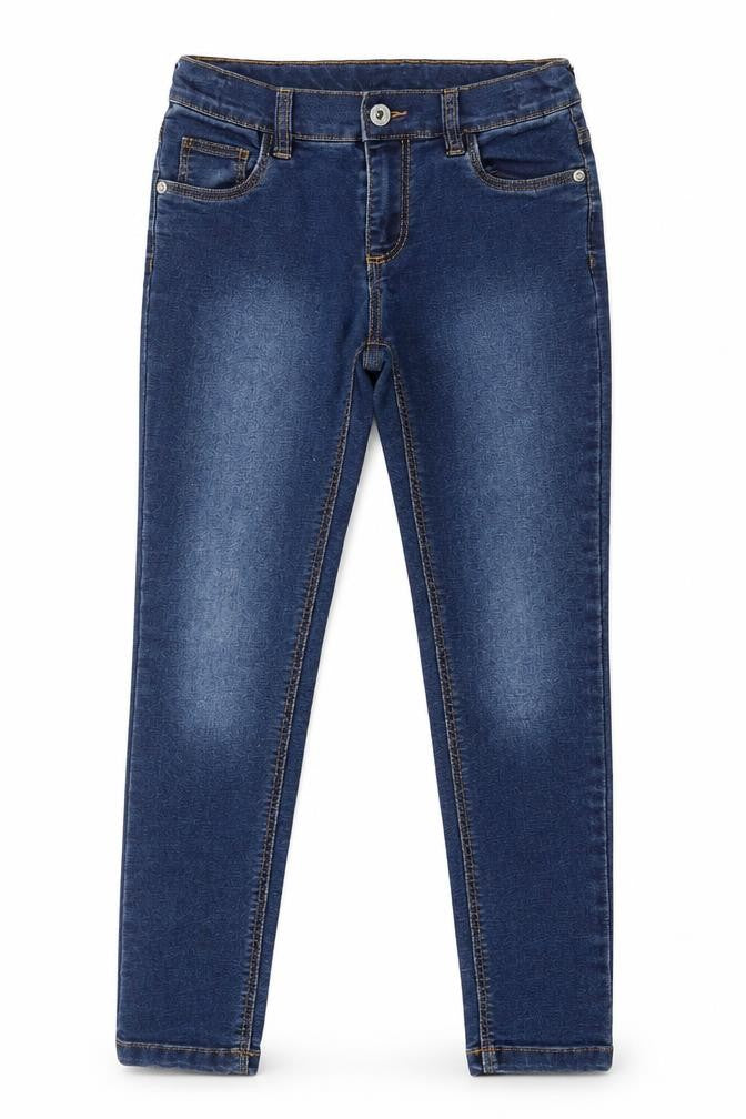 Blue Zoo Girls Black Cotton Skinny Jeans Size 9 Years L24 in Regular Zip