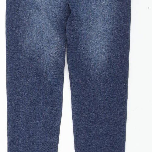 Blue Zoo Girls Black Cotton Skinny Jeans Size 9 Years L24 in Regular Zip