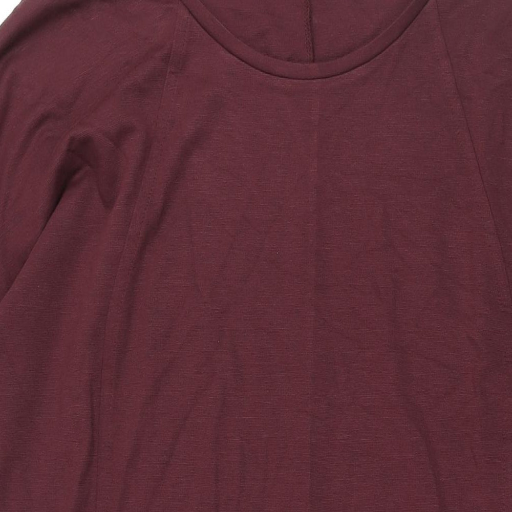 Jaeger Womens Purple Viscose Shift Size XL Round Neck Pullover