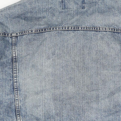 Zantos Mens Blue Jacket Size L Button - Estimated Size