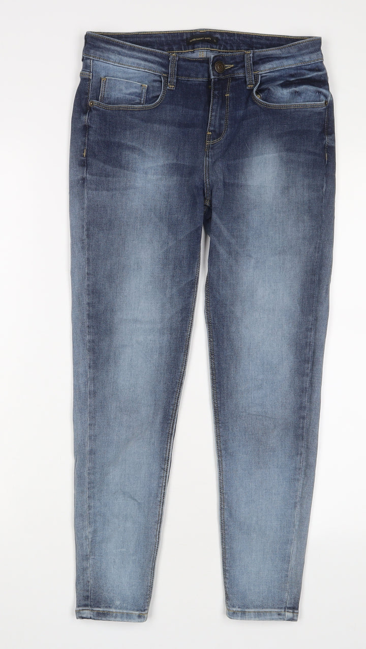 Jealous 21 Womens Blue Cotton Skinny Jeans Size 30 in L20 in Regular Zip