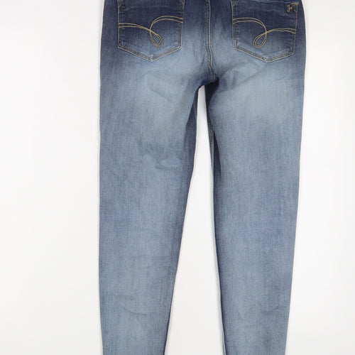 Jealous 21 Womens Blue Cotton Skinny Jeans Size 30 in L20 in Regular Zip