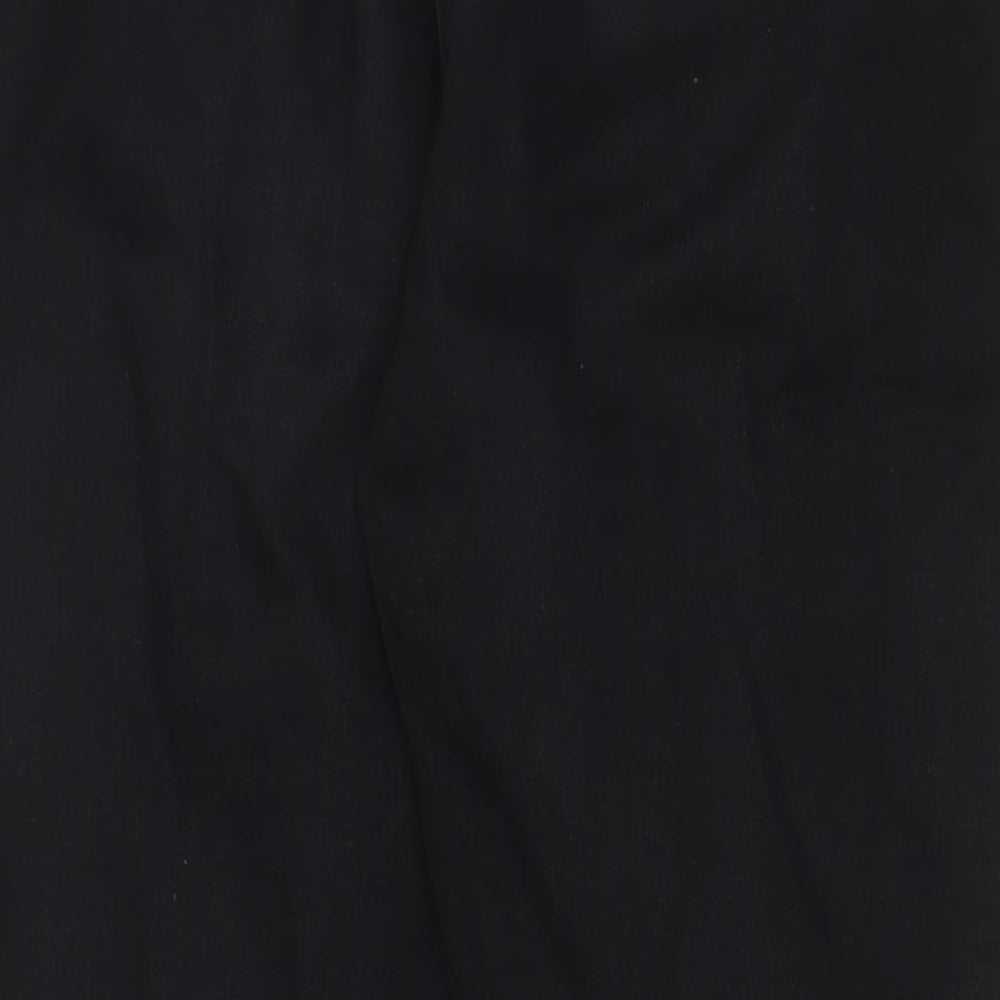 NEXT Womens Black Cotton Capri Jeans Size 12 L27 in Regular Drawstring - Jogger