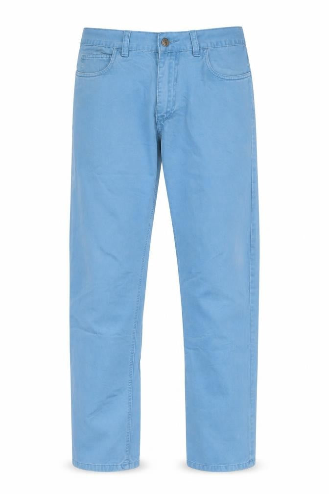 Brocks Mens Blue Cotton Straight Jeans Size 32 in L30 in Regular Zip