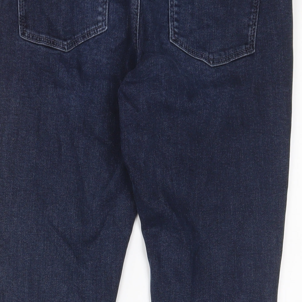 Dorothy Perkins Womens Blue Cotton Skinny Jeans Size 12 L24 in Regular Zip