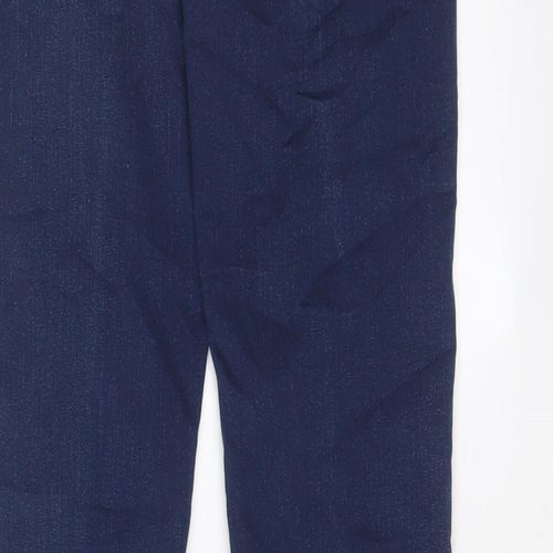 Marks and Spencer Womens Blue Cotton Skinny Jeans Size 8 L31 in Regular Zip