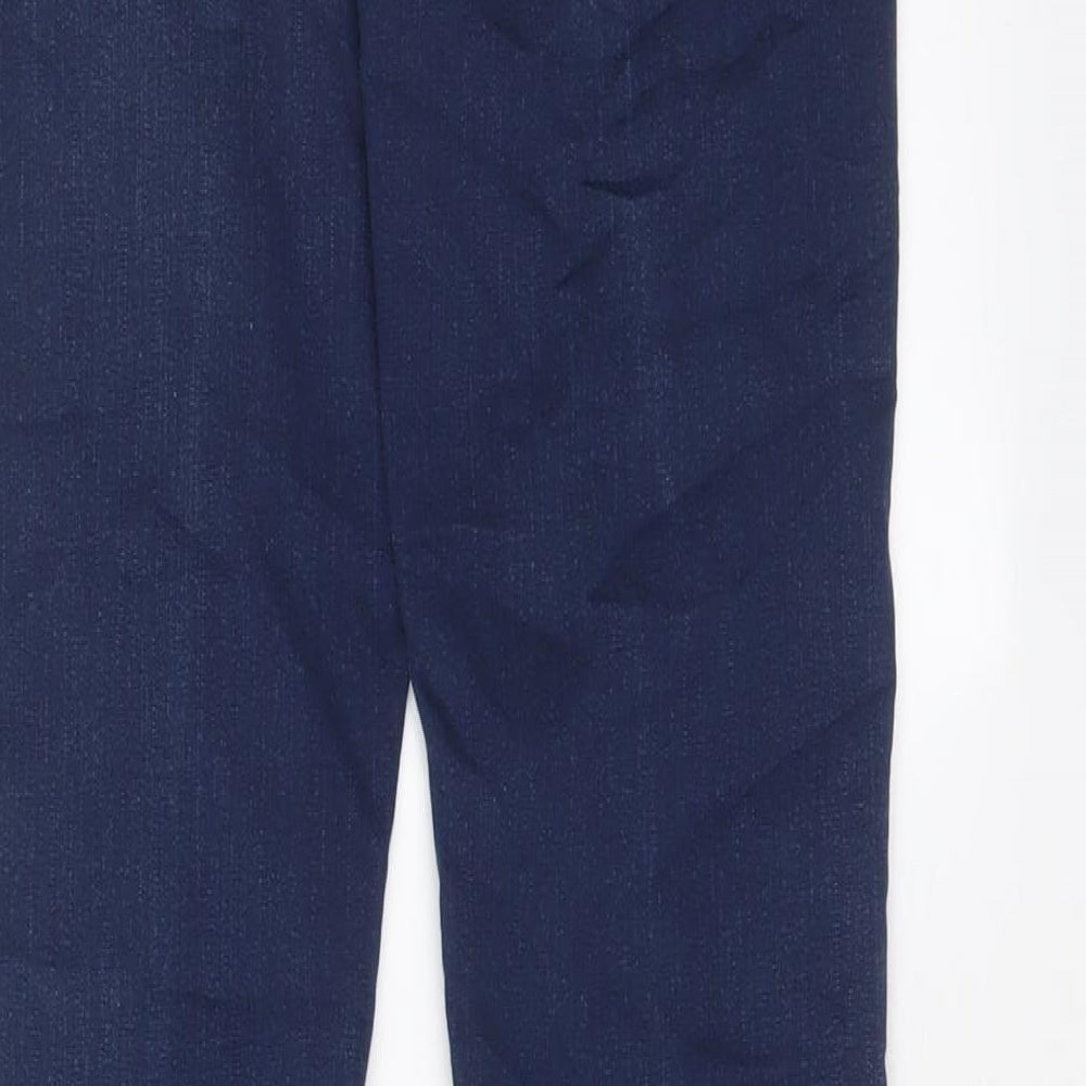 Marks and Spencer Womens Blue Cotton Skinny Jeans Size 8 L31 in Regular Zip