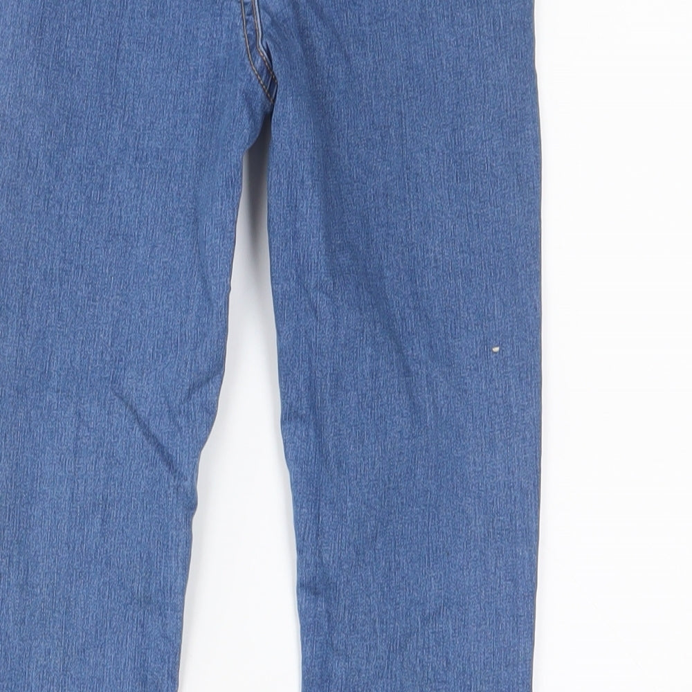 Nutmeg Girls Blue Cotton Jegging Jeans Size 7-8 Years Regular Pullover