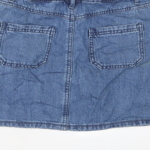 F&F Girls Blue Camel A-Line Skirt Size 11-12 Years Regular Zip