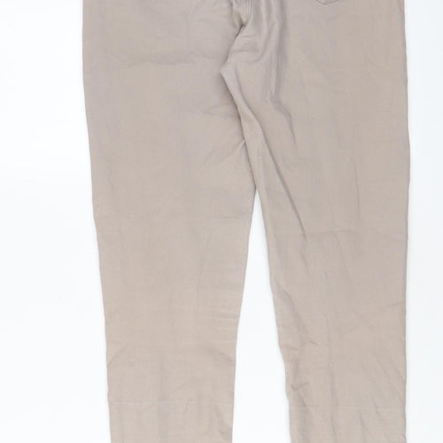 Peacocks Womens Beige Cotton Jegging Jeans Size 10 L28 in Regular