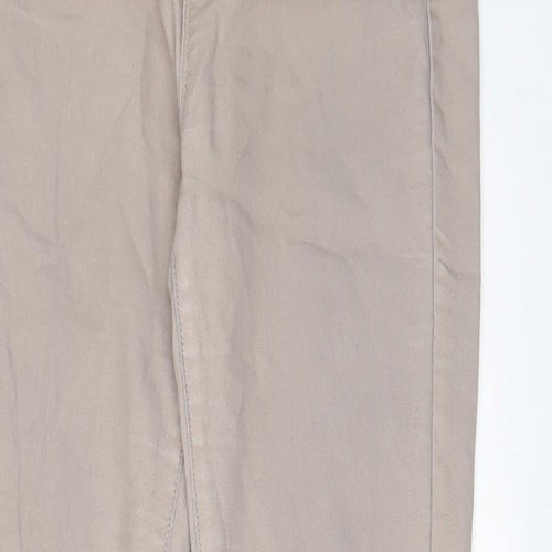 Peacocks Womens Beige Cotton Jegging Jeans Size 10 L28 in Regular