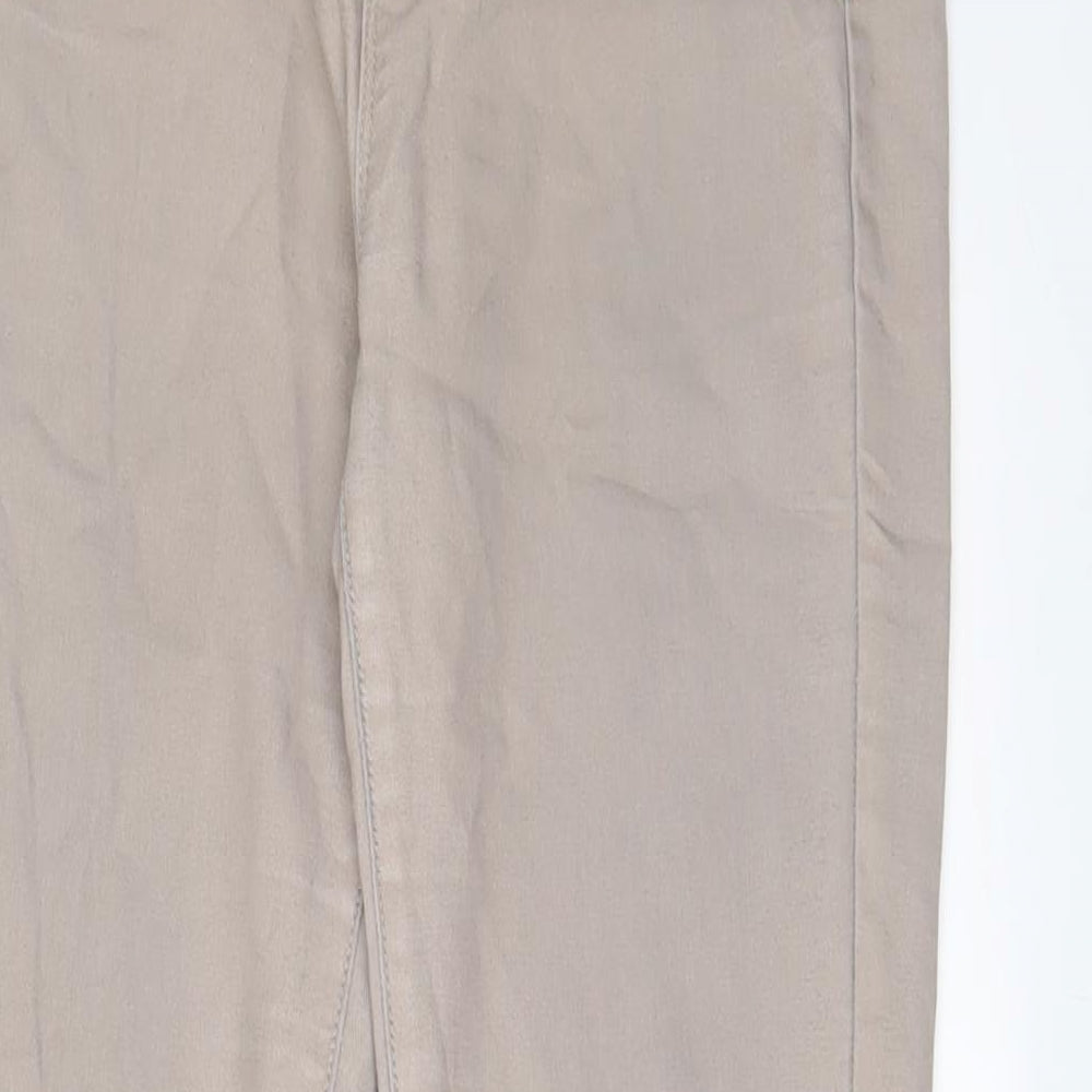 Peacocks Womens Beige Cotton Jegging Jeans Size 10 L28 in Regular