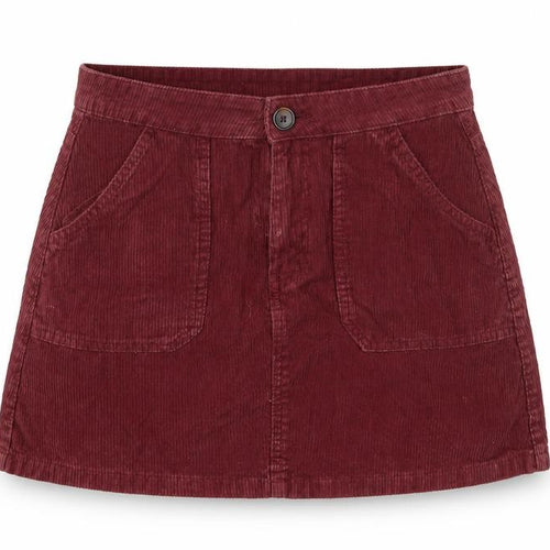 Denim & Co. Womens Red Cotton A-Line Skirt Size 10 Zip
