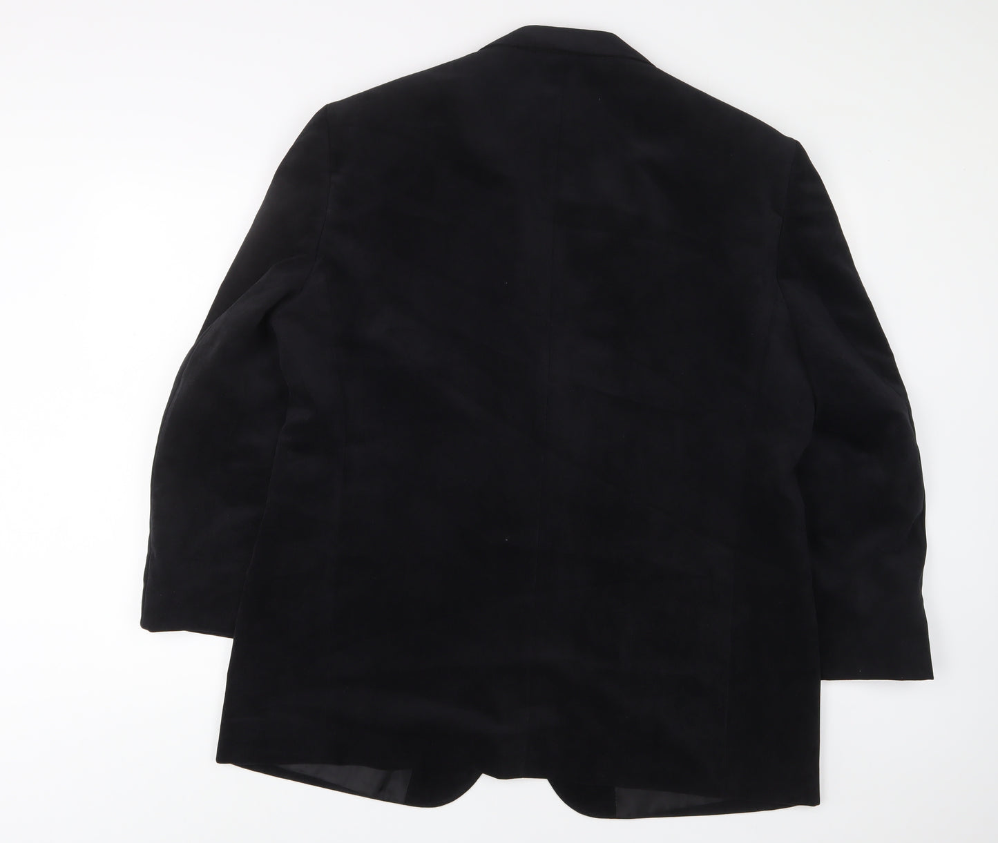 Marks and Spencer Mens Black Polyester Jacket Suit Jacket Size 44 Regular - Inside Pockets