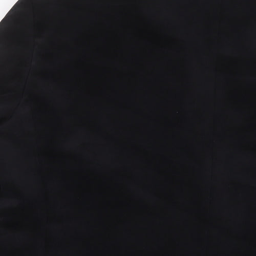 Marks and Spencer Mens Black Polyester Jacket Suit Jacket Size 44 Regular - Inside Pockets