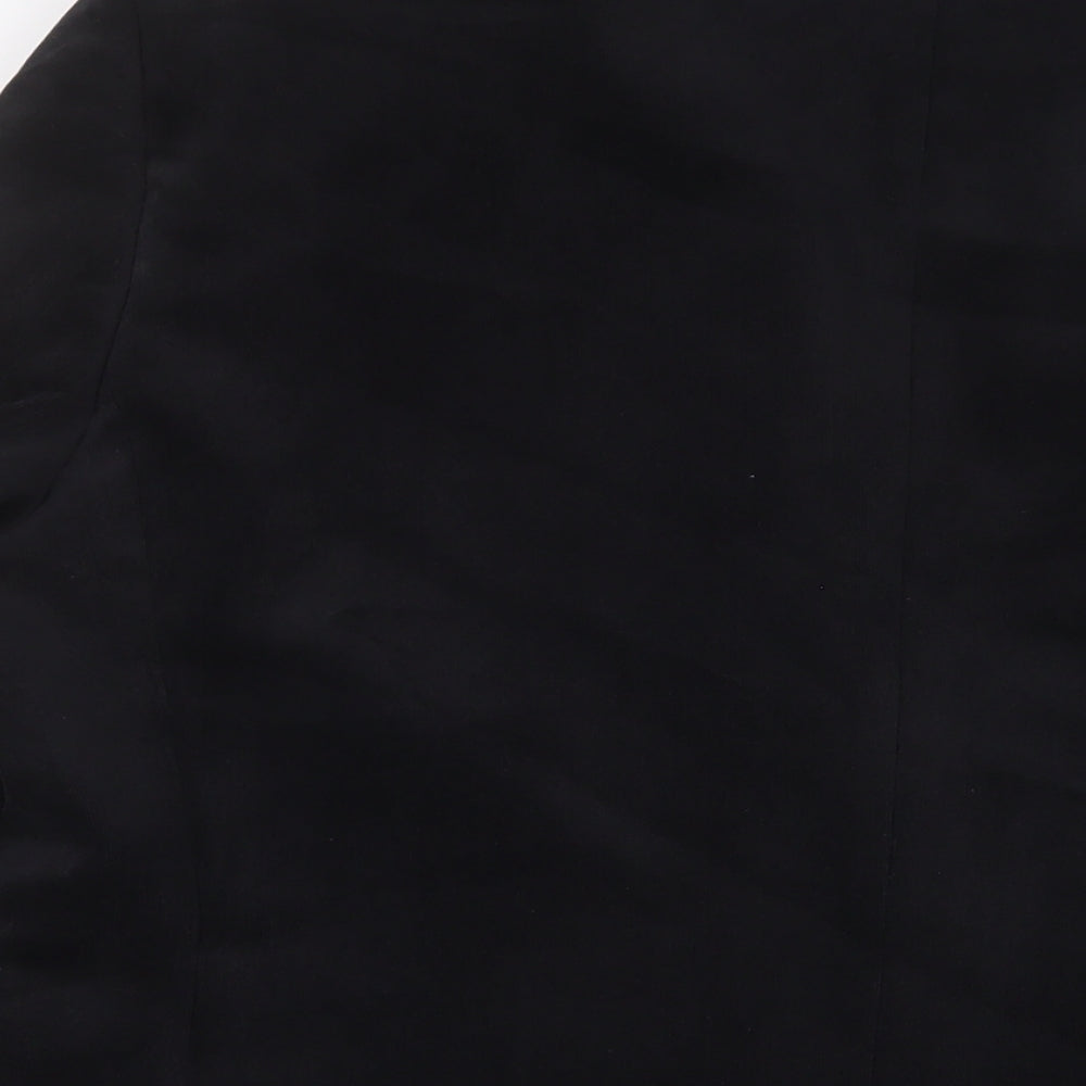 Marks and Spencer Mens Black Polyester Jacket Suit Jacket Size 44 Regular - Inside Pockets