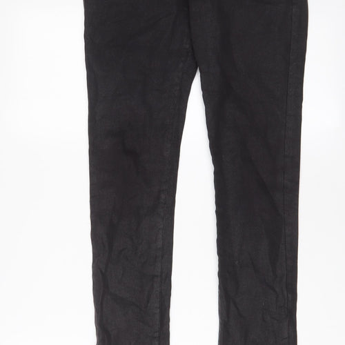Superfine Womens Black Cotton Skinny Jeans Size 25 in L30 in Regular Zip