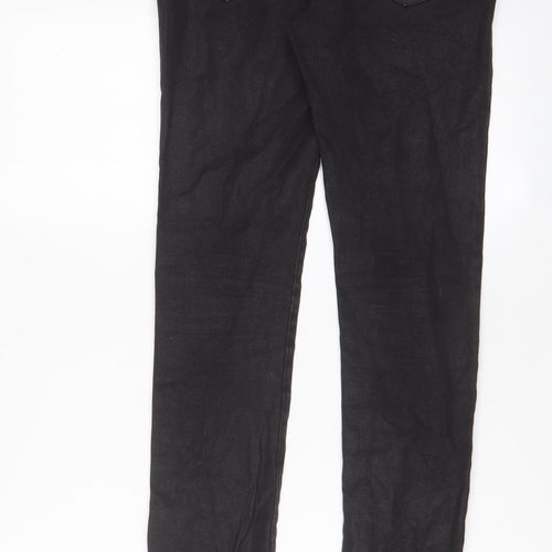 Superfine Womens Black Cotton Skinny Jeans Size 25 in L30 in Regular Zip
