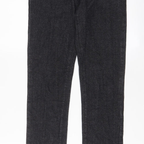 George Womens Black Cotton Skinny Jeans Size 8 L27 in Regular Zip - Glitter