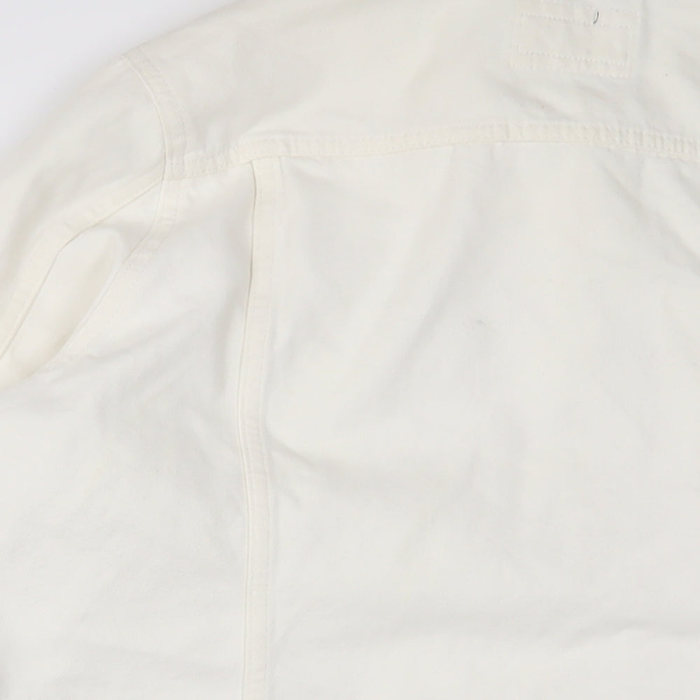 Marks and Spencer Womens White Jacket Size 18 Button