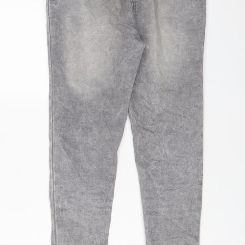 George Girls Grey Cotton Jegging Jeans Size 12-13 Years L26 in Regular Pullover