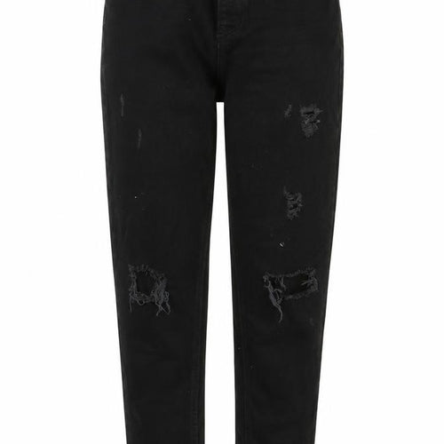 Denim & Co. Womens Black Cotton Tapered Jeans Size 6 L29 in Regular Zip