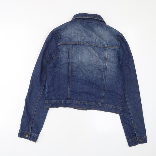 F&F Womens Blue Jacket Size 10 Button