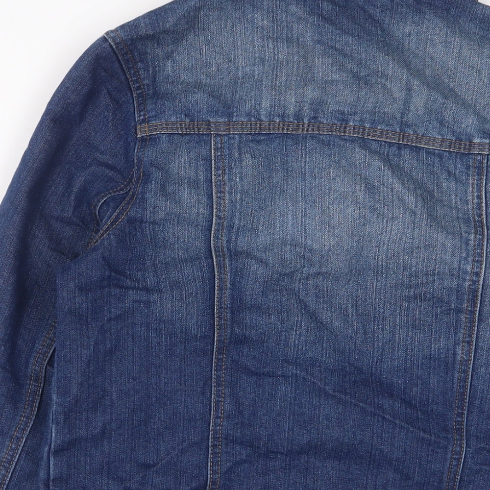 F&F Womens Blue Jacket Size 10 Button