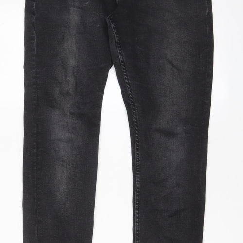Denim & Co. Mens Black Cotton Skinny Jeans Size 32 in L30 in Regular Button