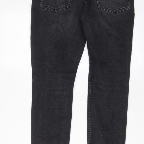 Denim & Co. Mens Black Cotton Skinny Jeans Size 32 in L30 in Regular Button