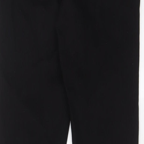 Marks and Spencer Womens Black Cotton Skinny Jeans Size 14 L28 in Regular Zip