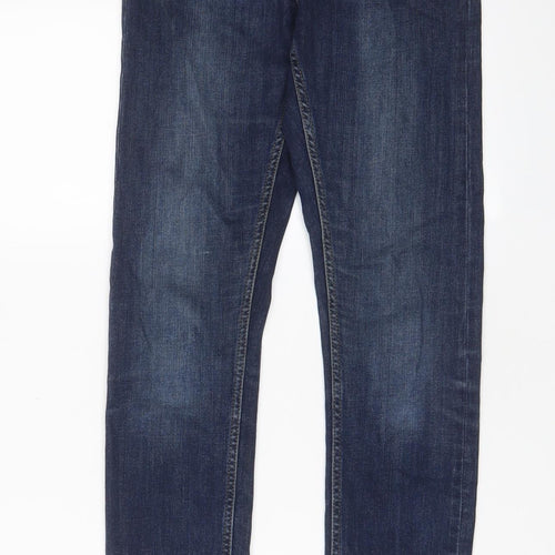Topshp Womens Blue Cotton Skinny Jeans Size 26 in L32 in Regular Zip