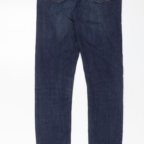 Topshp Womens Blue Cotton Skinny Jeans Size 26 in L32 in Regular Zip