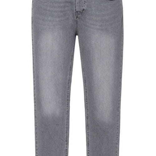 Denim & Co. Mens Grey Cotton Straight Jeans Size 32 in L30 in Slim Button