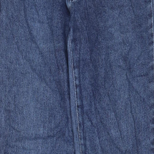 Angels Womens Blue Cotton Straight Jeans Size 26 in L32 in Regular Zip