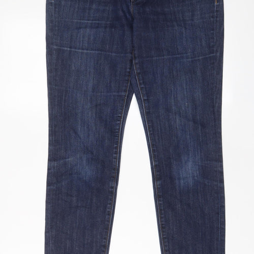 Gap Womens Blue Cotton Skinny Jeans Size 10 L29 in Regular Zip