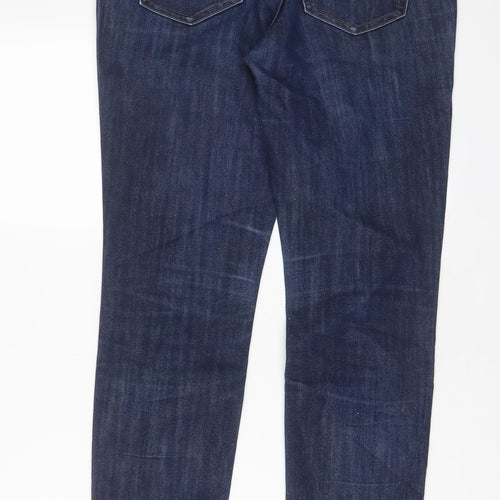 Gap Womens Blue Cotton Skinny Jeans Size 10 L29 in Regular Zip