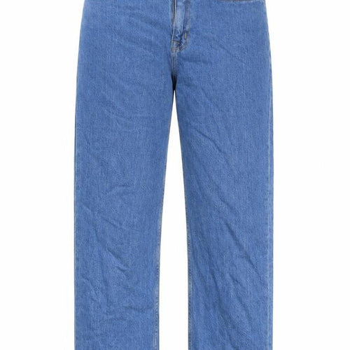 ASOS Womens Blue Cotton Straight Jeans Size 28 in L30 in Regular Zip