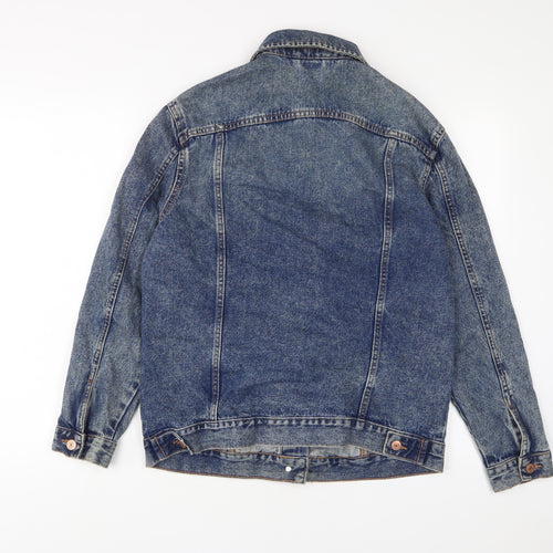 New Look Womens Blue Jacket Size 10 Button