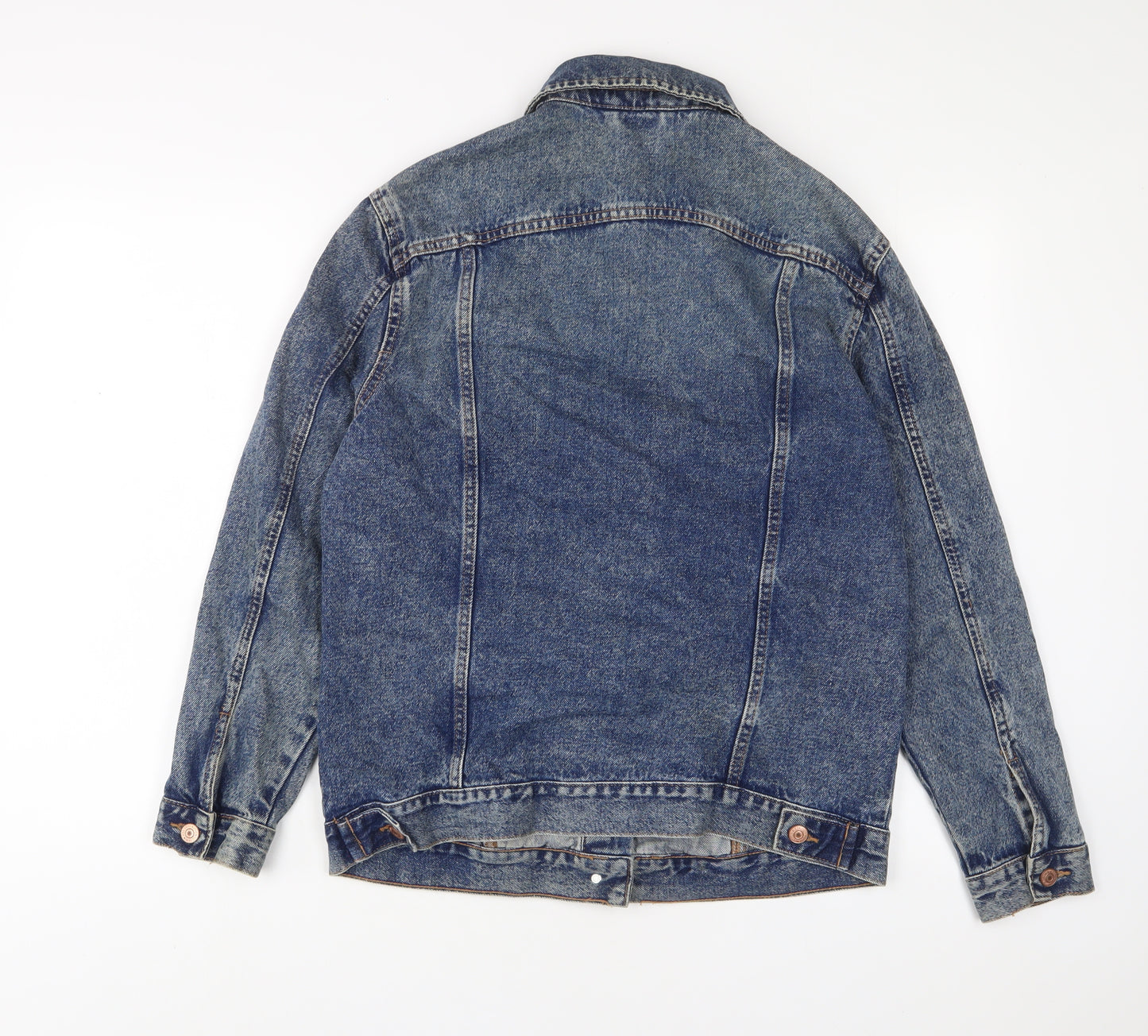 New Look Womens Blue Jacket Size 10 Button